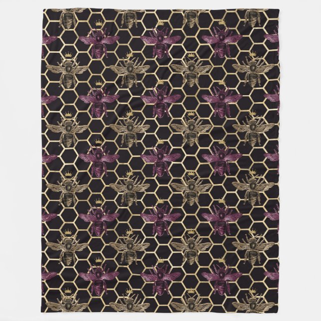 Manta Polar Bonito diseño de la serie Bee 18 (Anverso)