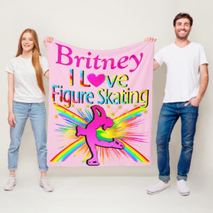 MANTA POLAR BONITO PERSONALIZADO DE ROPA AMOR PATINAJE FLEECE