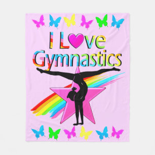 MANTA POLAR BONITO RAINBOW ME ENCANTA EL DISEÑO GIMNASTICO