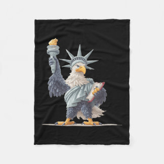 Manta Polar Bonito Usa Estatua Para Ropa Patriótica Lo