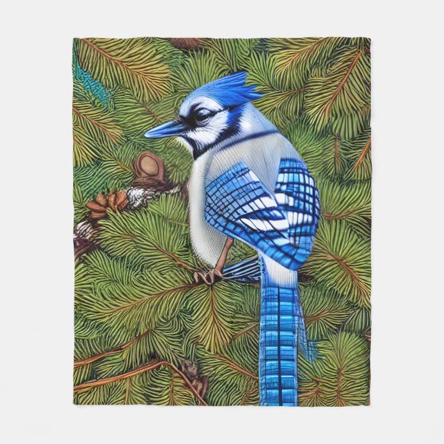 Manta Polar Bonito Wilderness Blue Jay (Anverso)
