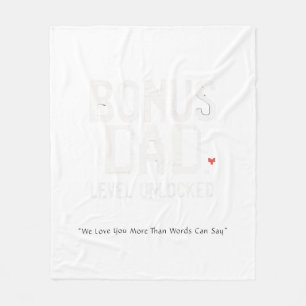 Manta Polar Bonus Dad Heartfelt Blanket Gift de Hija