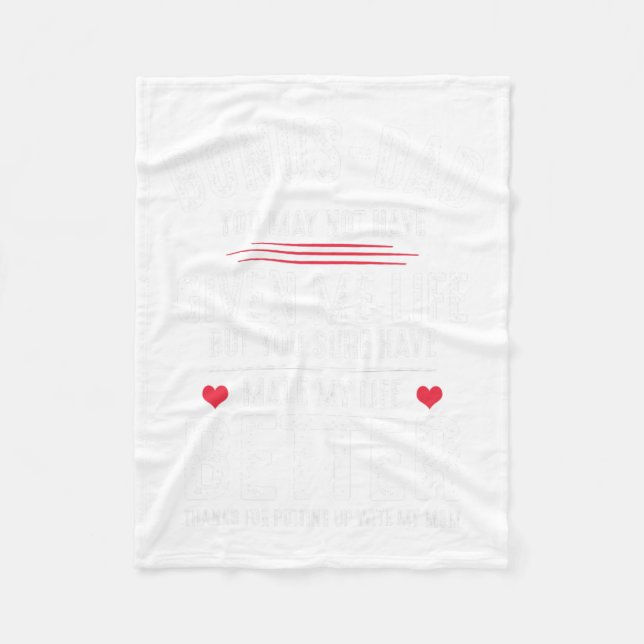 Manta Polar Bonus-papá puede no haberme dado la vida (Anverso)