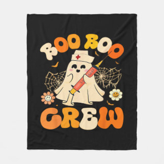 Manta Polar Boo Boo Crew Fantasma Graciosa Para Enfermera, Hal