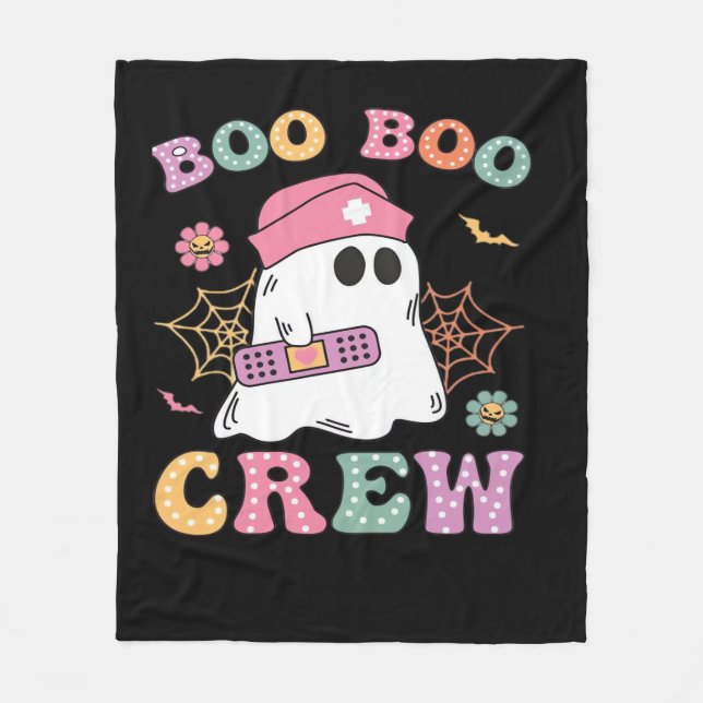 Manta Polar Boo Boo Crew Ghost Nurse Classic T-Shirt (Anverso)