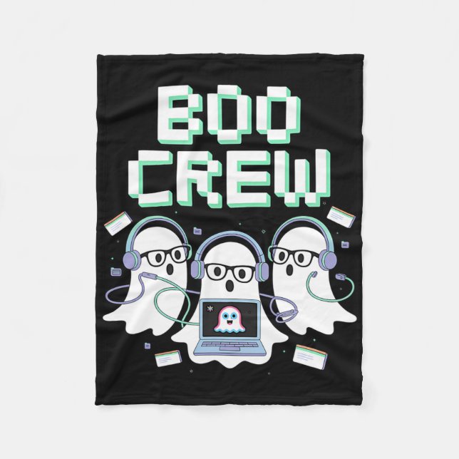 Manta Polar Boo Crew Halloween It Tech Help Desk Stem (Anverso)