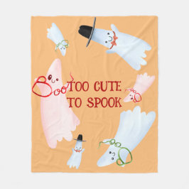 Manta Polar BOO Divertido Adorable Fantasmita Halloween Guarde