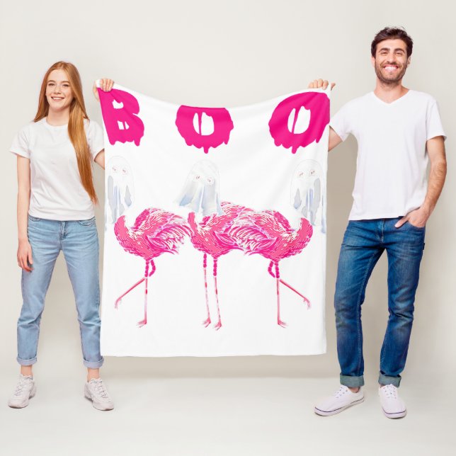 Manta Polar Boo Flamingo Halloween Flamingo Ghost (In situ)