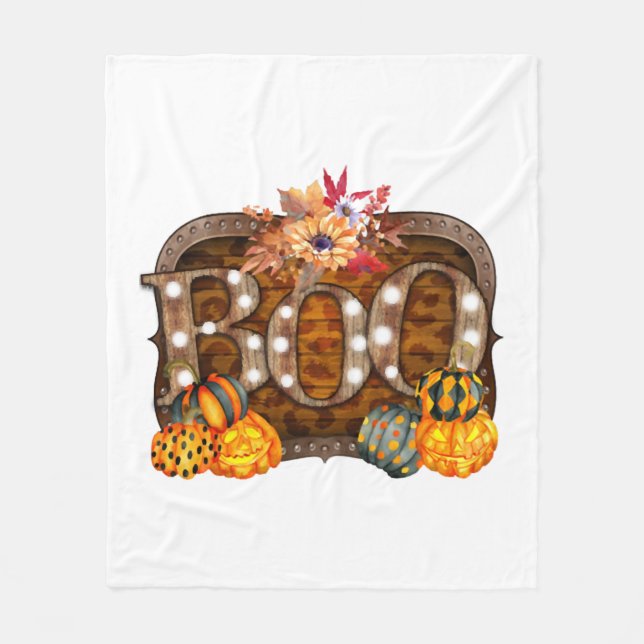 Manta Polar Boo Halloween (Anverso)