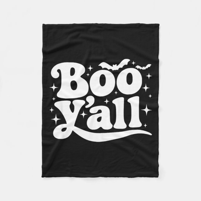 Manta Polar Boo Y'all Southern Retro Halloween Quote Saying Ba (Anverso)