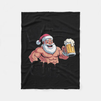 Manta Polar Booger Sugar Santa Funny Navidades Musculares Meme
