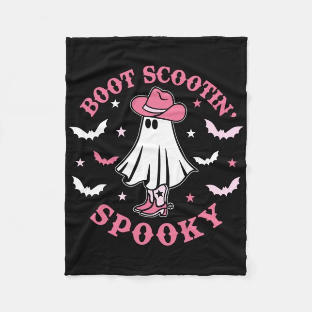 Manta Polar Boogie Boogie Scootin Mujeres Chica Halloween (Anverso)