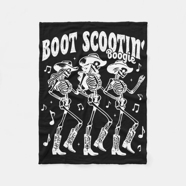 Manta Polar Boogie Retro Western Skeleton Dancin (Anverso)