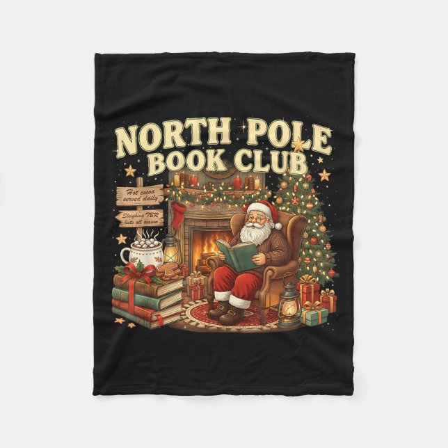 Manta Polar Book Club Cozy Christmas Reading Gift  (Anverso)