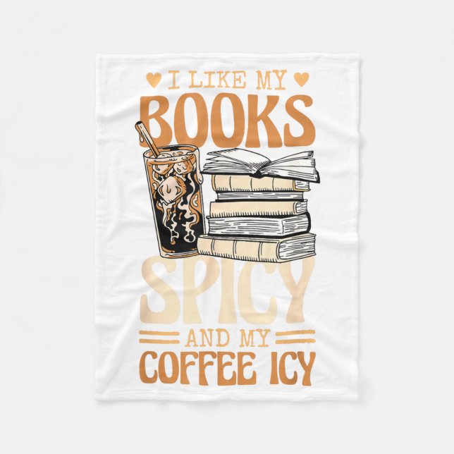 Manta Polar Bookish Bookworm I Like My Books Scy And My Coffee (Anverso)