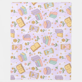 Manta Polar Bookish Magic Purple Girl Pastel