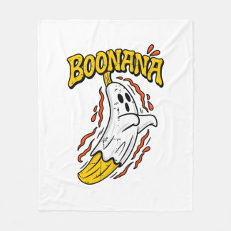 Manta Polar Boonana Fantasma Plátano Monstruoso Halloween