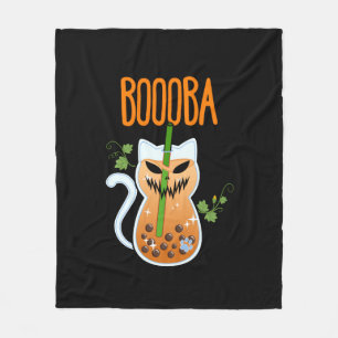 Manta Polar Boooba Kawaii Boba Bebe Tea Cat Lover Halloween G