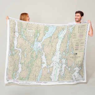 Manta Polar Boothbay Harbour to Bath Nautical Chart 13296