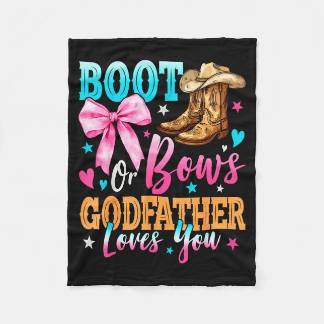 Manta Polar Boots Or Bows Godfather Loves You Gender Reveal Fa (Anverso)