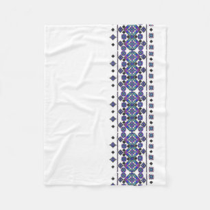 Manta Polar Bordado azul