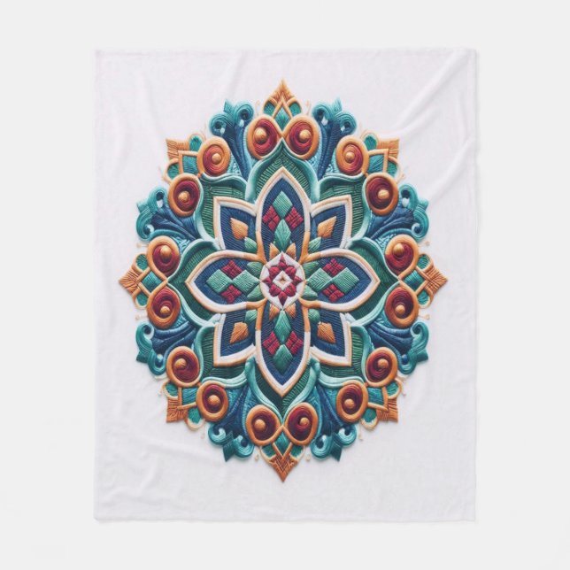 Manta Polar Bordados sin tiempo #10 (Anverso)