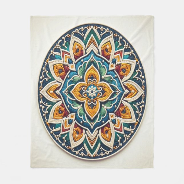 Manta Polar Bordados sin tiempo #2 (Anverso)