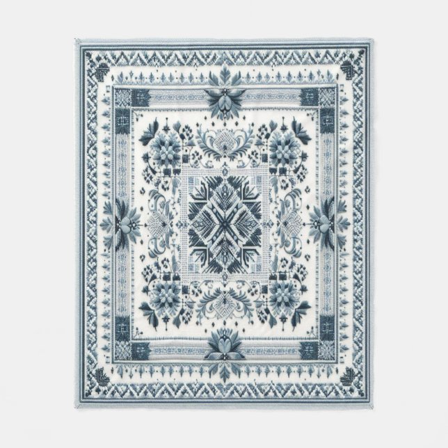 Manta Polar Bordados sin tiempo #5 (Anverso)