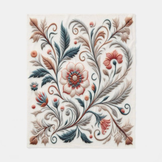 Manta Polar Bordados sin tiempo #6 (Anverso)