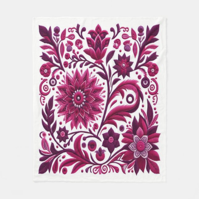 Manta Polar Bordados sin tiempo #8 (Anverso)