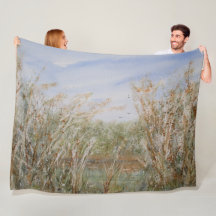 Borde salvaje de la impresión de acuarela de estan