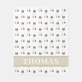 Manta Polar Border Collie Personalizado