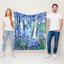 Manta Polar Bosque azul