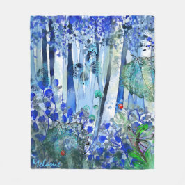 Manta Polar Bosque azul