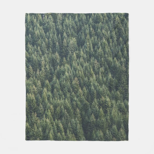 MANTA POLAR BOSQUE DE ÁRBOL PINO (Anverso)