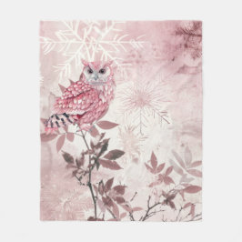 Manta Polar Bosque de invierno rosa moderno Baby