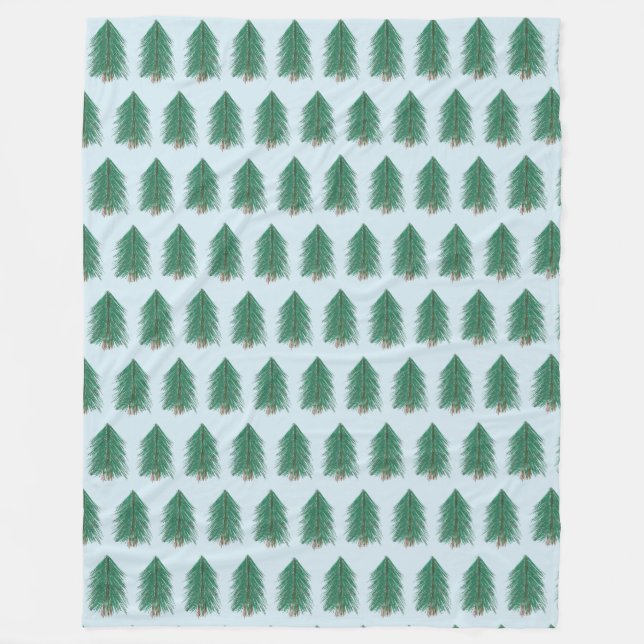 Manta Polar Bosque Fir Tree (Anverso)