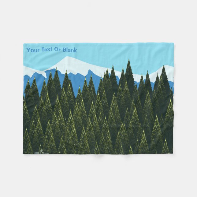 Manta Polar Bosque fractal (Frente (Horizontal))