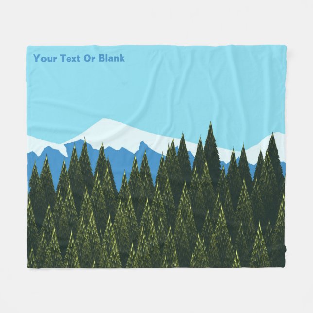 Manta Polar Bosque fractal (Frente (Horizontal))