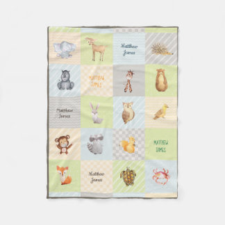 Manta Polar Bosque, mar, y paño grueso y suave animal Blanke