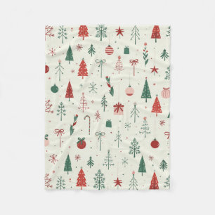 Manta Polar Bosque navideño escandinavo