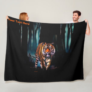 Manta Polar Bosque oscuro del tigre brillante