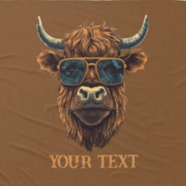 Manta Polar BOSS HIGHLANDER COW Fleece Blanet