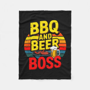 Manta Polar BOSS Retro Papá BBQ y Cerveza