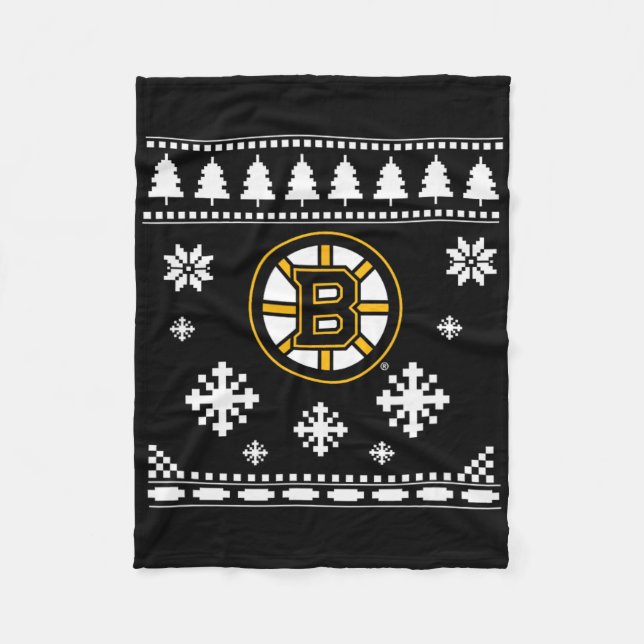 Manta Polar Boston Bruins Navidades feos Sweater Holidaze (Anverso)