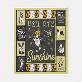 Manta Polar Boston Terrier Eres Mi Sol