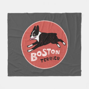 Manta Polar Boston Terrier   Perro de caricatura de Guay