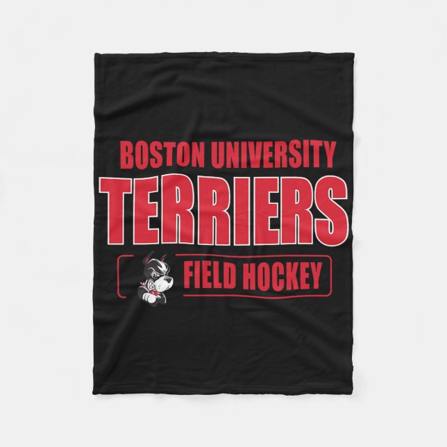 Manta Polar Boston Terriers Icon Script Hockey sobre hierba -  (Anverso)