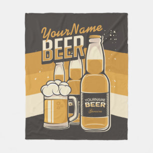 Manta Polar Botella personalizada de cerveza Sudsy Mug Breve B