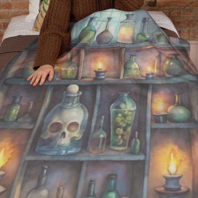 Manta Polar Botellas de poción gótica - Apoteario oscuro (Subido por el creador)
